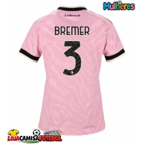 Camisa de Futebol Juventus Gleison Bremer #3 Equipamento Secundário Mulheres 2026-27 Manga Curta